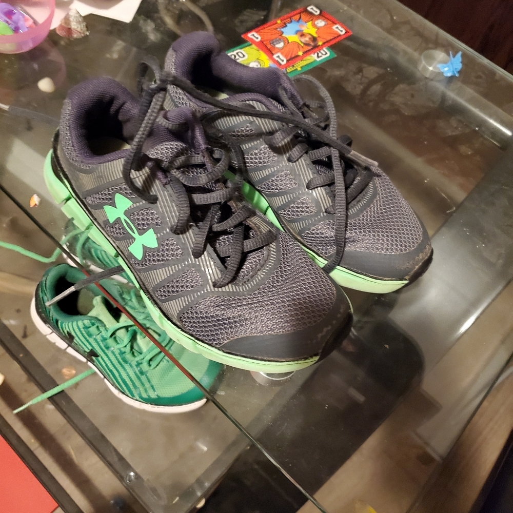 2 pr of boys UA shoes